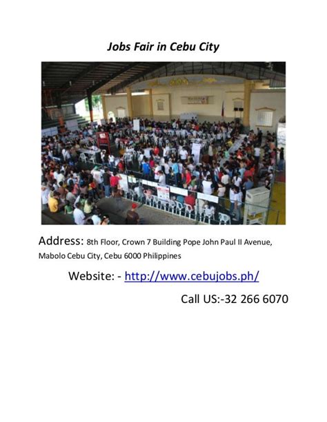 Jobs in Cebu City Cebu .
